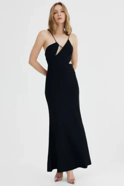 Significant Other - Poet Asymetrical Dress (Black)