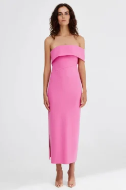 Significant Other - QUINN ONE SHOULDER DRESS (POP PINK)