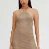Women Significant Other - SIENA MINI DRESS (Gold)