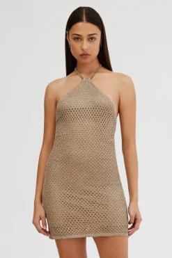Women Significant Other - SIENA MINI DRESS (Gold)