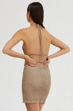 Women Significant Other - SIENA MINI DRESS (Gold)