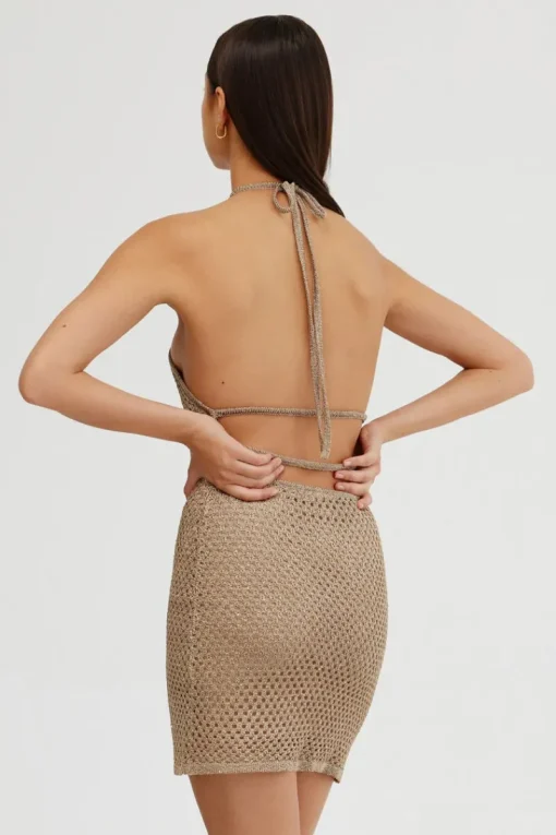 Women Significant Other - SIENA MINI DRESS (Gold)