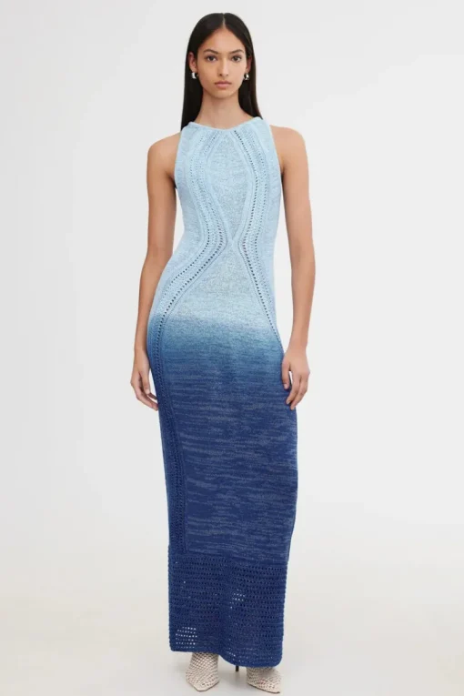 Significant Other ORLY DRESS (INDIGO FADE)