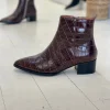 Women Skin Footwear - Corban Boot (Brown Croc)