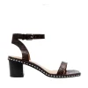 Women Skin Footwear - Jace Brown Croc Embossed Leather