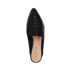 Women Skin Footwear - Lyncoln (Black Croc)