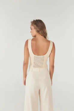 Women Sovere Studio SOVER / STUDIO - Intrepid Knit Top (Almond) FINAL SALE