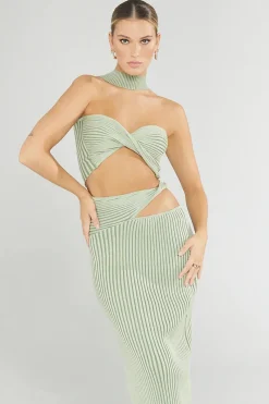 Sovere Studio SOVERE - Pivot Reversible Shrug Knit Dress (Spearmint)
