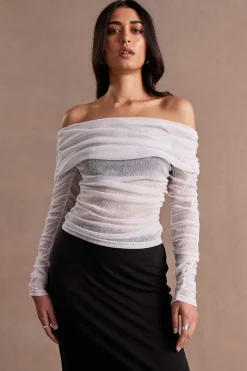 Sovere Studio SOVERE / STUDIO - RISE MESH TOP (CHALK)