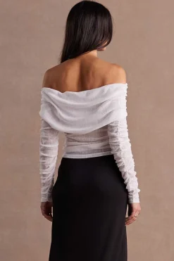 Sovere Studio SOVERE / STUDIO - RISE MESH TOP (CHALK)