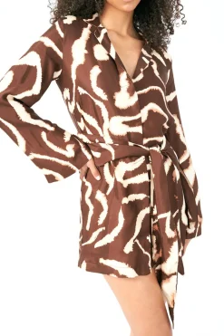 Sovere Studio SOVERE / STUDIO - TIDAL MINI DRESS (BITTER CHOCOLATE)