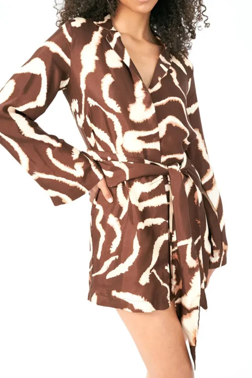 Sovere Studio SOVERE / STUDIO - TIDAL MINI DRESS (BITTER CHOCOLATE)