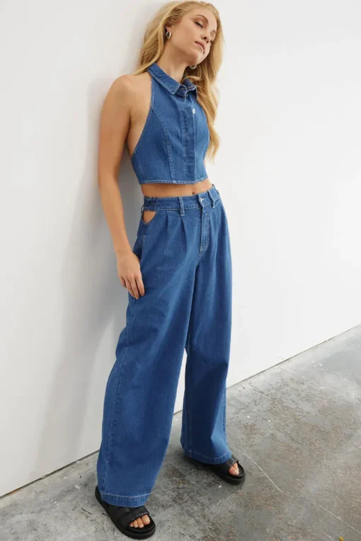 Sovere Studio SOVERE / STUDIO - ADVANCE DENIM PANT (MID BLUE)
