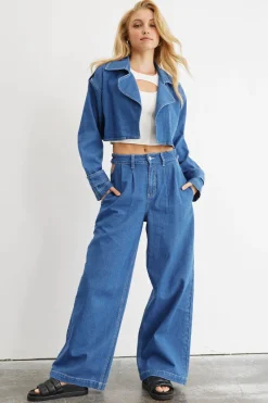 Sovere Studio SOVERE / STUDIO - ADVANCE MULTI-WEAR DENIM TRENCH (MID BLUE)