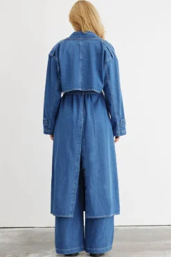 Sovere Studio SOVERE / STUDIO - ADVANCE MULTI-WEAR DENIM TRENCH (MID BLUE)