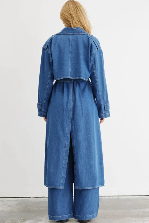Sovere Studio SOVERE / STUDIO - ADVANCE MULTI-WEAR DENIM TRENCH (MID BLUE)