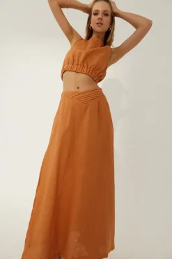 Women Sovere Studio SOVERE / STUDIO - Arrive Reverse Crop (Amber) FINAL SALE
