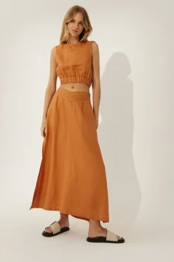 Women Sovere Studio SOVERE / STUDIO - Arrive Reverse Crop (Amber) FINAL SALE