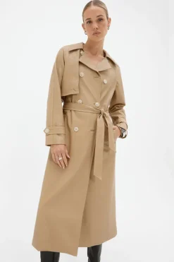 Sovere Studio SOVERE / STUDIO - Ascend PU Trenchcoat (Praline)