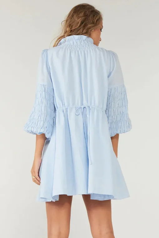 Sovere Studio SOVERE / STUDIO - Assure Smock Dress (Blue Ice) FINAL SALE