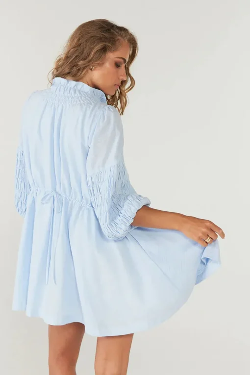 Sovere Studio SOVERE / STUDIO - Assure Smock Dress (Blue Ice) FINAL SALE