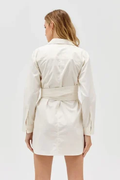 Sovere Studio SOVERE / STUDIO - Dixie Wrap Shirt Dress (Sand)