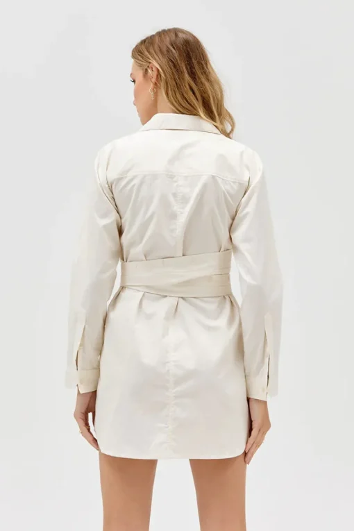 Sovere Studio SOVERE / STUDIO - Dixie Wrap Shirt Dress (Sand)