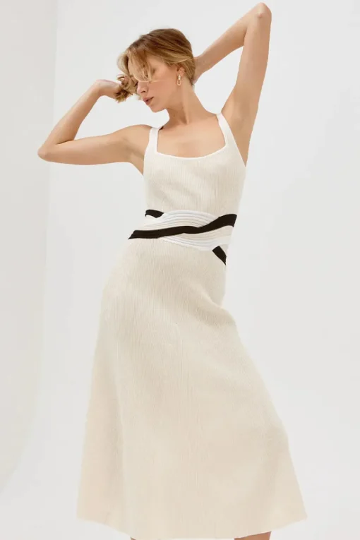 Sovere Studio SOVERE / STUDIO - DRIFT KNIT MIDI DRESS (NEUTRAL)