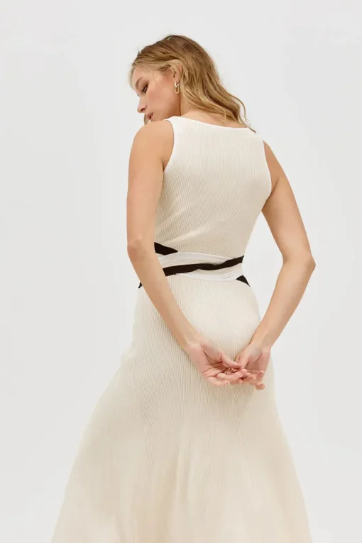 Sovere Studio SOVERE / STUDIO - DRIFT KNIT MIDI DRESS (NEUTRAL)