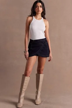 Sovere Studio SOVERE / STUDIO - DUSK DENIM SKORT (INK)