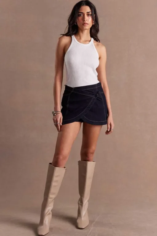 Sovere Studio SOVERE / STUDIO - DUSK DENIM SKORT (INK)