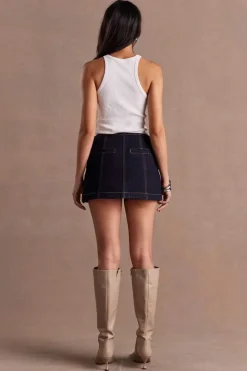 Sovere Studio SOVERE / STUDIO - DUSK DENIM SKORT (INK)