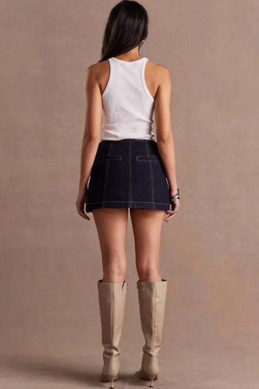 Sovere Studio SOVERE / STUDIO - DUSK DENIM SKORT (INK)