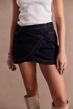 Sovere Studio SOVERE / STUDIO - DUSK DENIM SKORT (INK)