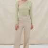 Sovere Studio SOVERE / STUDIO - ECLIPSE TOP (ARTICHOKE) FINAL SALE