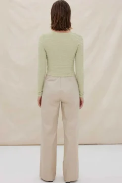 Sovere Studio SOVERE / STUDIO - ECLIPSE TOP (ARTICHOKE) FINAL SALE