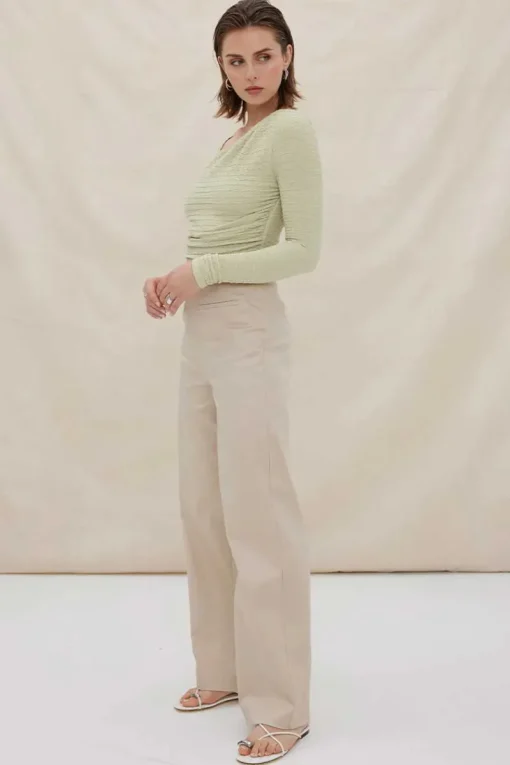 Sovere Studio SOVERE / STUDIO - ECLIPSE TOP (ARTICHOKE) FINAL SALE