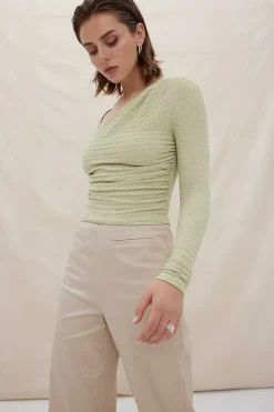 Sovere Studio SOVERE / STUDIO - ECLIPSE TOP (ARTICHOKE) FINAL SALE