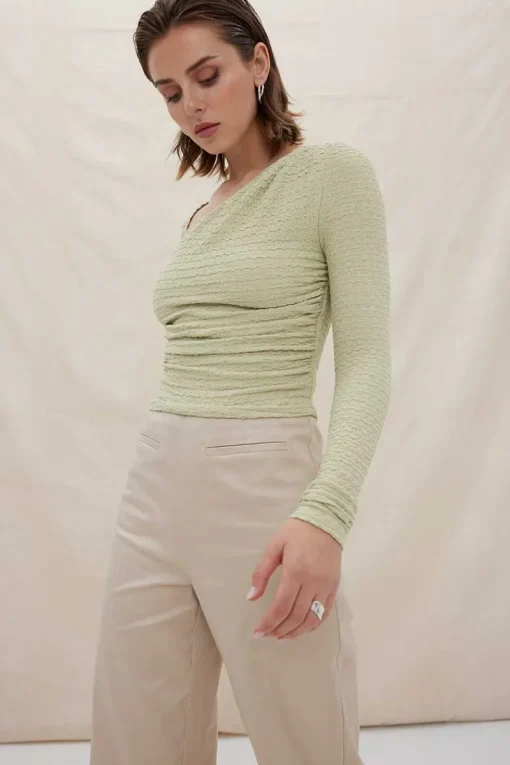 Sovere Studio SOVERE / STUDIO - ECLIPSE TOP (ARTICHOKE) FINAL SALE