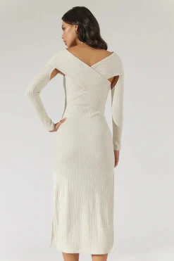 Sovere Studio SOVERE / STUDIO - Emote Midi Dress (Almond) FINAL SALE