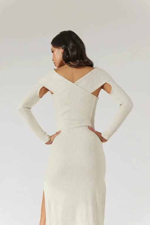 Sovere Studio SOVERE / STUDIO - Emote Midi Dress (Almond) FINAL SALE