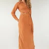 Sovere Studio SOVERE / STUDIO - Encore Wrap & Tie Midi Dress (Copper) FINAL SALE