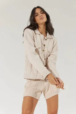 Sovere Studio SOVERE / STUDIO - Escape Knit Trucker (Natural)
