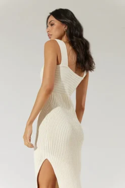 Sovere Studio SOVERE / STUDIO - Exhale Combo Knit Dress (Almond)