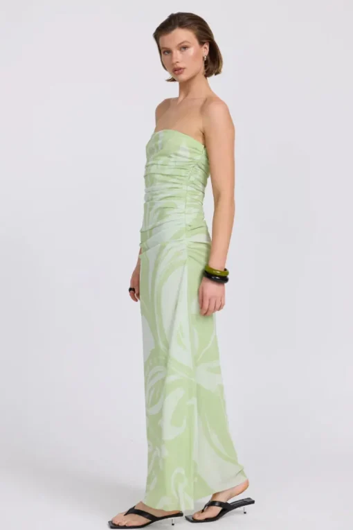 Sovere Studio SOVERE / STUDIO - FLORA STRAPLESS DRESS (ALOE)