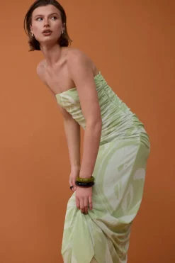 Sovere Studio SOVERE / STUDIO - FLORA STRAPLESS DRESS (ALOE)