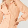 Sovere Studio SOVERE / STUDIO - Glimpse Mini Shirt Dress (Apricot) FINAL SALE