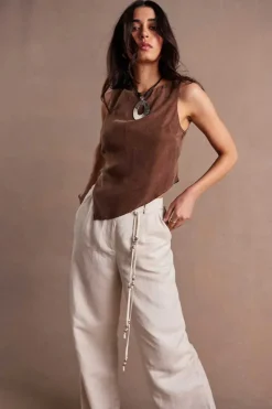 Sovere Studio SOVERE / STUDIO - HEIRLOOM TOP (CHOCOLATE)