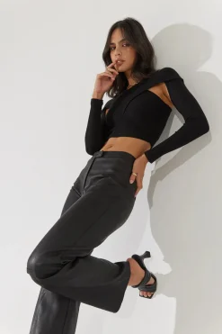 Sovere Studio SOVERE / STUDIO - Influence Leatherette Pant (Black)