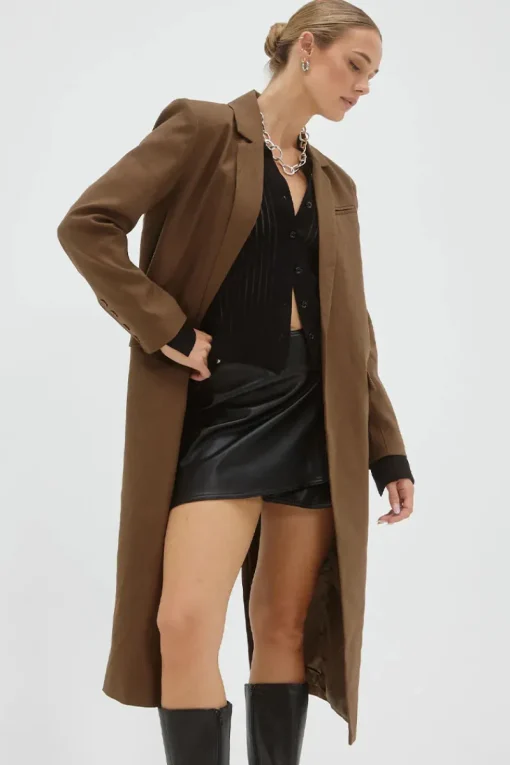 Sovere Studio SOVERE / STUDIO - Legacy Long Line Blazer (Carob)